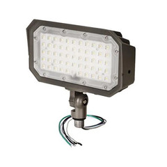 TOPAZ 70265 50W LED Outdoor Flood Light with Knuckle Mount, Bronze Finish