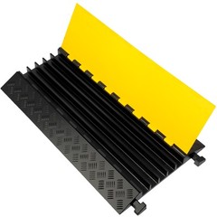 VEVOR Modular Rubber 5-Cable Electrical Snake Cover Protector Ramp Track