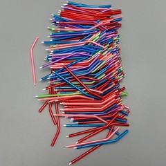Dental Air Water Syringe Disposable Spray Tips Triple Nozzles Tubes Mixed Color