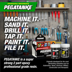 PEGATANKE – Steel 2 Part Epoxy Resin | Professional Cold Weld Adhesive | High St