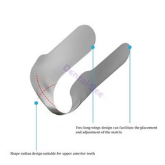 Dental Contoured Anterior Matrix Bands Teeth Restoration Strip Twin Matrices