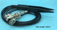 Four Wire (Kelvin) Test Clips Tweezers with BNC/banana plug for LCR Meters