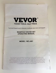 Vevor 4 Way AC Manifold Gauge Set For R134A R22 R12 R410A Refrigerant WZ-J401