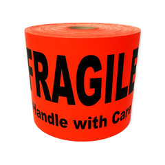 4×6 Fragile Handle with Care Labels Red Shipping Pallet Stickers (2) RLS 200 EA
