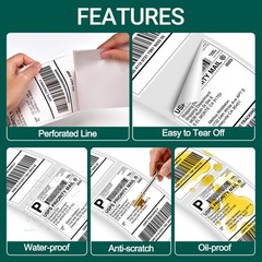 5Rolls Direct Thermal 2″x1″ Labels for Zebra GX420d LP2824 ZD410 ZD420 ZT220