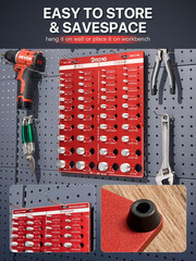 Thread Pitch Gauge & Bolt Size Checker Metric SAE Wall Mount Aluminum