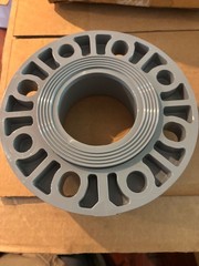 GF Piping Systems CPVC Pipe Fitting, Van-Stone Flange, Schedule 80, Gray, 3″