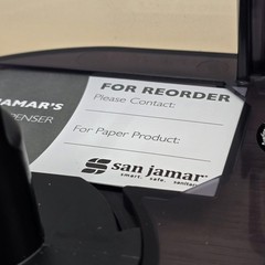 San Jamar SJMR4000TBK Twin 9″ Jumbo Roll Toilet Paper Dispenser Commercial Black