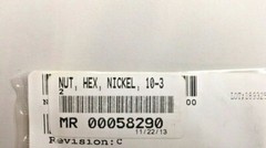 Novellus 15-00385-00 Nickel Hex Nut 10-32 REV C (Pack of 4)