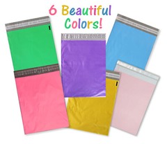 14.5×19, 12×15.5, 10×13, 6 Color Poly Mailers Self Sealing Shipping Bag Envelope