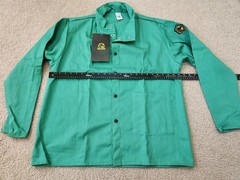 Revco Black Stallion 9 oz FR 30″ Green Cotton Welding Jacket Size XL