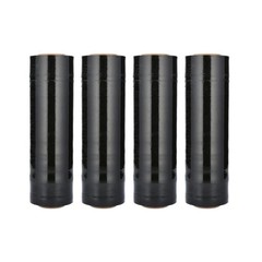 72 Rolls – Black 15″ x 1476′ Plastic Film Pre-Stretch Hand Shrink Wrap 30 Gauge