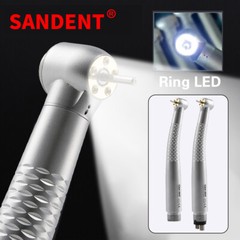 SANDENT Dental 5 LED High Speed Handpiece Single Water Spray 2/4 Hole / Rotor