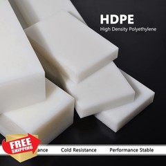 GYOFFULL Black HDPE Block 3/4″x12″x3″