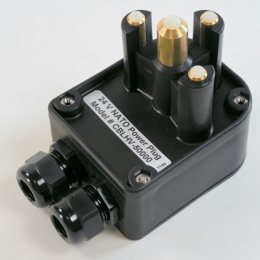 LIND 24V 50 AMP NATO Power Plug CBLHV-50000 2 AWG HMMWV Field Jump Start