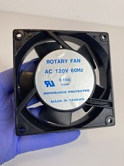 Axial Rotary Fan AC 120V 60Hz 0.10A 10W Impedance Protected #48-1921