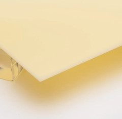 1/8″ (3mm) Solid Ivory Beige Cast Acrylic Plexiglass Sheet 12″ x 12″ Nominal