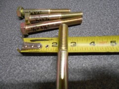 1/2″ x 3-1/2″ Bolt. Grade 8 (Quantity 4) Capscrew Hex Head Bolt. Coarse #13. NOS