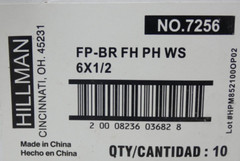 10 Blister Packs of 10 Hillman 6 x 1/2 Brass Screws For a Total of 100 Screws