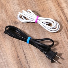 200 Pieces 0.5 Inch Small Elastic Silicone Rubber Bands Black Multicolor