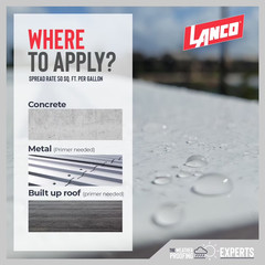 Free Shipping Authentic Lanco Siliconizer Roof Sealer 5 Gal White No Import Fee