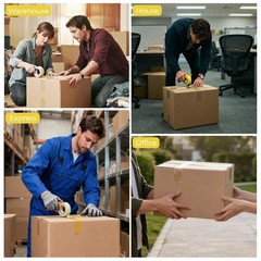 Shipping Tape 36 Rolls 2 Mil Heavy Duty Clear Box Sealing Moving Storage