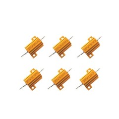25W Watt High Power Gold Aluminum shell Wirewound Metal Resistor 0.01-5000Ω 1 PC