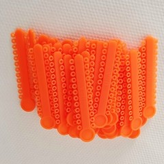 1 Bag Dental Orthodontic Ligature Ties Elastic Rubber Bands 35 Colors 1008 Pcs