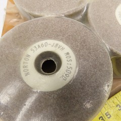 Norton 50A60-J8VH 4-1/2″ x 2-1/4″ OD x 1″ Bore Alundum Grinding Wheel Lot Of 3