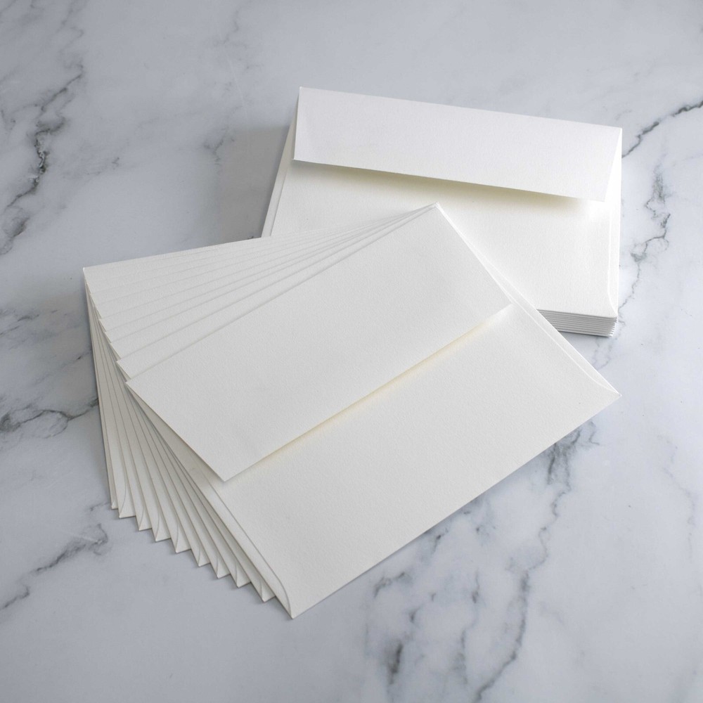 Snow White A2 Envelopes (4⅜” x 5¾”) | 70lb Text Paper | Various Set Sizes