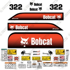 Fits Bobcat 322 Decal Kit Mini Excavator (Advantage Series) – 7 Year 3M VINYL!