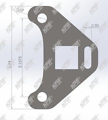 China Mini Excavator Drive Motor Reinforcement Brackets With Tie Down Slot