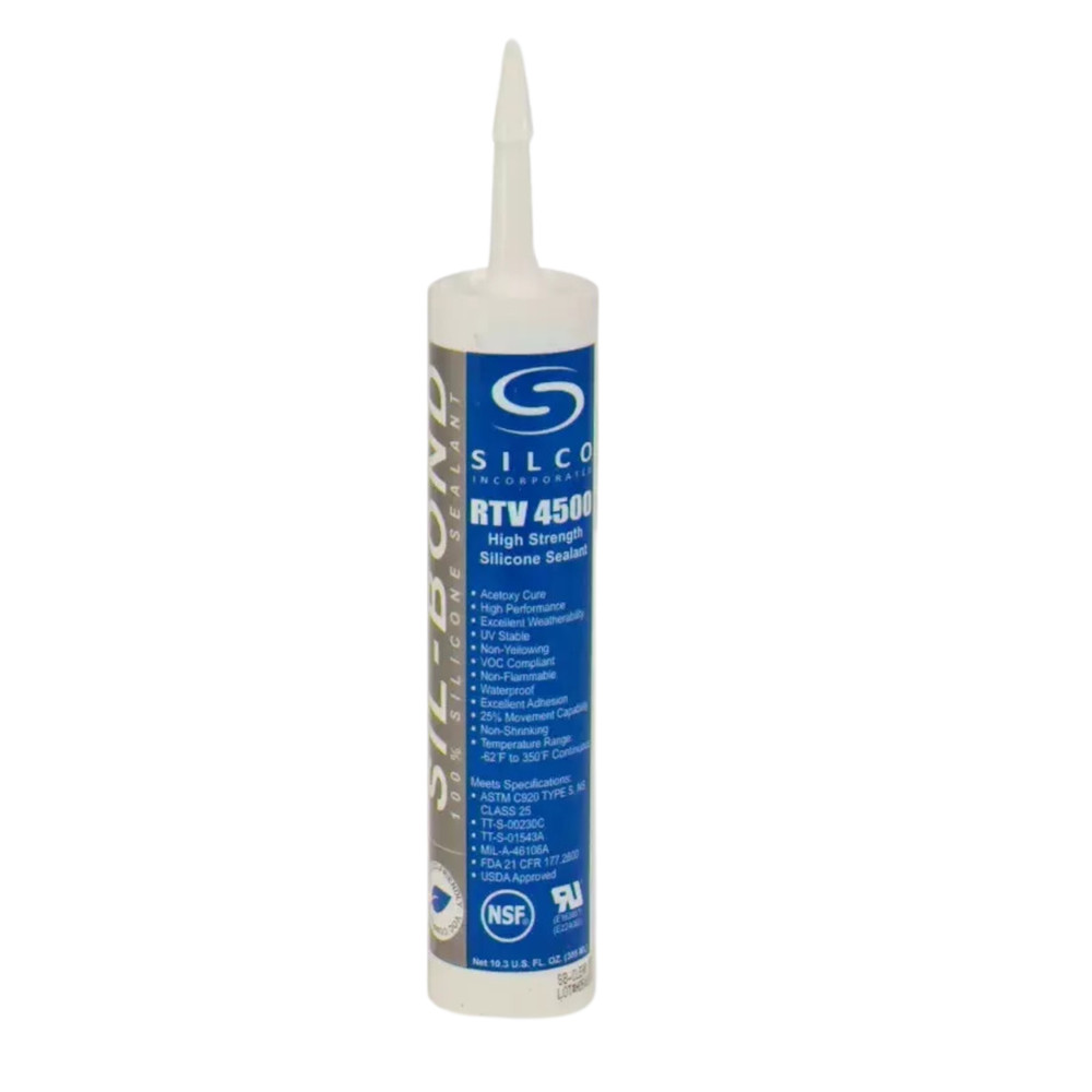 CASE OF 24 SILCO Food Grade RTV Silicone Sealant Adhesive 10.3oz