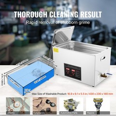 Uimoso 30L Ultrasonic Cleaner with Timer Heating Machine Digital Sonic Cleaner