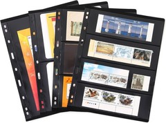 20 Sheets 40 Pages Stamp Album Pages, 9-Hole Stamp Collection Inserts Double …
