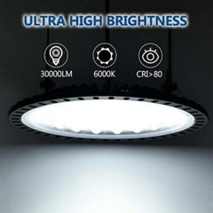 2 Pack 200W Watt LED UFO High-Bay Warehouse Light GYM Industrial Shop Area Lamp