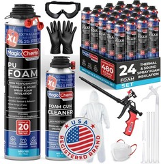 Spray Foam Insulation Kit (24Pack-25.4 oz) Expanding Foam Sealant