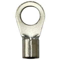 (25) Non-Insulated 6 Gauge AWG 3/8″ Ring Terminal Uninsulated Wire Connector USA