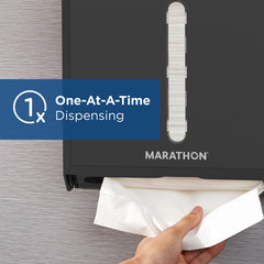 Marathon Automated Hardwound Paper Towel Dispenser Black Touchless New