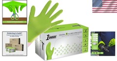 Ambidextrous 6 Mil Nitrile Gloves – Durable and Latex-Free for Mechanics (XL)