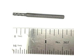 2.0 MM 4 FLUTE SOLID CARBIDE END MILL SINGLE END CENTER CUTTING OSG 404-0787