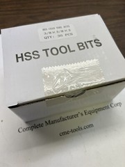30pcs 3/8 x 3″ 10% cobalt HSS Square tool bits for $159.00 #HS-CO2B-38–new