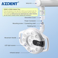 5 Types Dental LED Lamp Oral Light For Unit Chair adjustable Induction Sensor