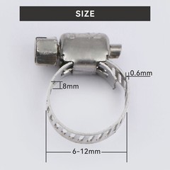 U.S. Solid 3pcs Brass Hose Barb Reducer Fitting Kits With 6 Clamps 1/4″ To 1/8″