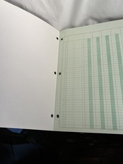Norcom Columnar Pad 50 Sheets 6 Columns 11 x 8.5 Inches Green #76706 Non-Glare