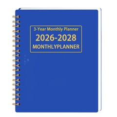 A4 A5 2026-2028 3 Year Monthly Planner Calendar Goals Agenda Notebook