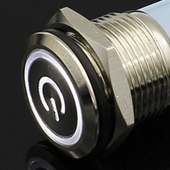 Waterproof Metal Push Button Switch with LED 5V 12V 24V 220V 12mm–22mm