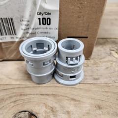 100 count- Ipex KTS15 (089147) 3/4″ PVC Kwikon® Snap-In Male ENT Conduit Adapter