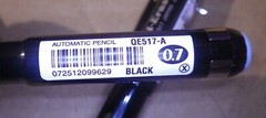 2 Pentel® Twist-Erase Mechanical Pencils, 0.7 mm, Black Barrel QE517-A NEW