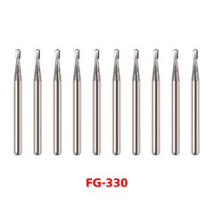 Dental Midwest Friction Grip FG #330 Pear Shaped Carbide Bur 100/Pk